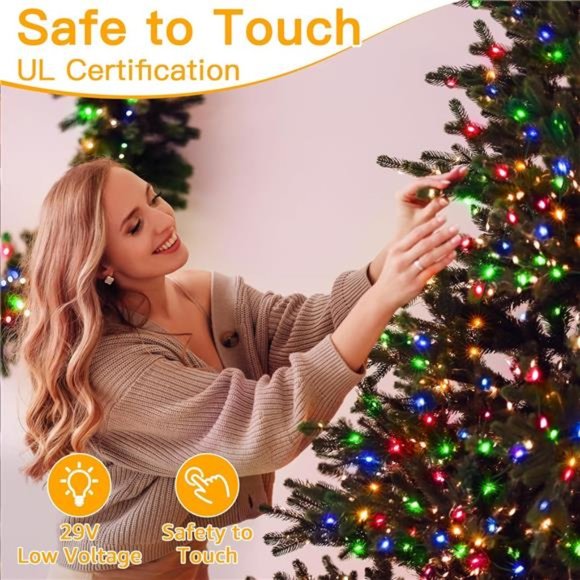 393FT 1200 LED IP67 Waterproof Christmas Tree Lights with 8...
